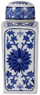 A & B Home Ren Blue/White Lidded Jar-2
