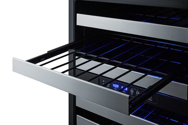 Summit® 24" Stainless Steel Wine Cooler-3