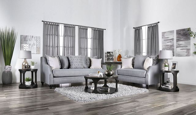 Furniture of America® Nefyn Gray Loveseat-1
