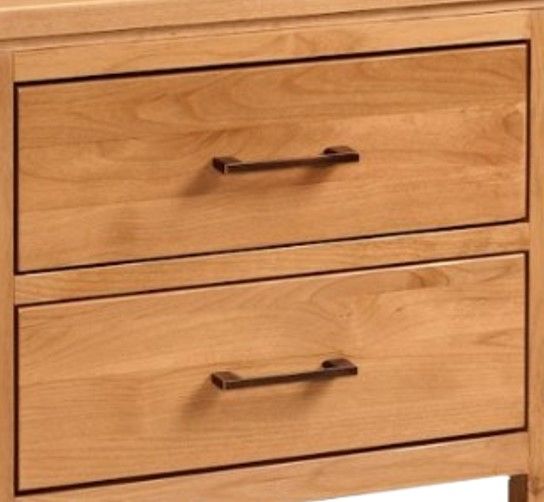 Archbold Furniture Customizable 2 West 2-Drawer Wide Nightstand-1