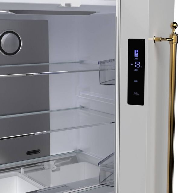 FORNO® Luigi 33 in. 18.0 Cu. Ft. White Counter Depth French Door Refrigerator-5