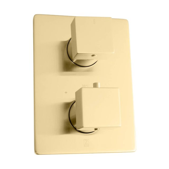 ZLINE Autograph Edition Crystal Bay Champagne Bronze Thermostatic Shower System with Body Jets-3
