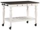 Steve Silver Co. Joanna Ivory/Mocha Kitchen Cart-0