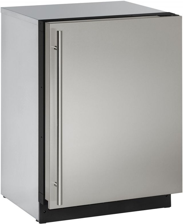 U-Line® 2000 Series 24" 4.9 Cu. Ft. Stainless Steel Under the Counter Refrigerator-0