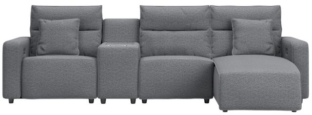 Signature Design by Ashley® Modmax II 4-Piece Pepper/Salt Right-Arm Facing Power Reclining Sectional and Chaise with Console-0