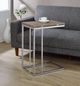 ACME Furniture Danson Weathered Oak Side Table with Chrome Base-1