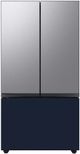 Samsung Bespoke 36" Navy Steel French Door Refrigerator Bottom Panel-3