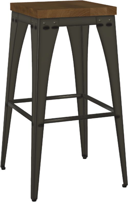 Amisco Customizable Upright Backless Bar Stool-0