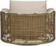 Vanguard® Furniture Customizable Bliss Fabric/Rattan Outdoor Swivel Chair with Blanket-3