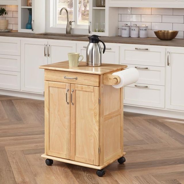 homestyles® General Line Brown Kitchen Cart-2