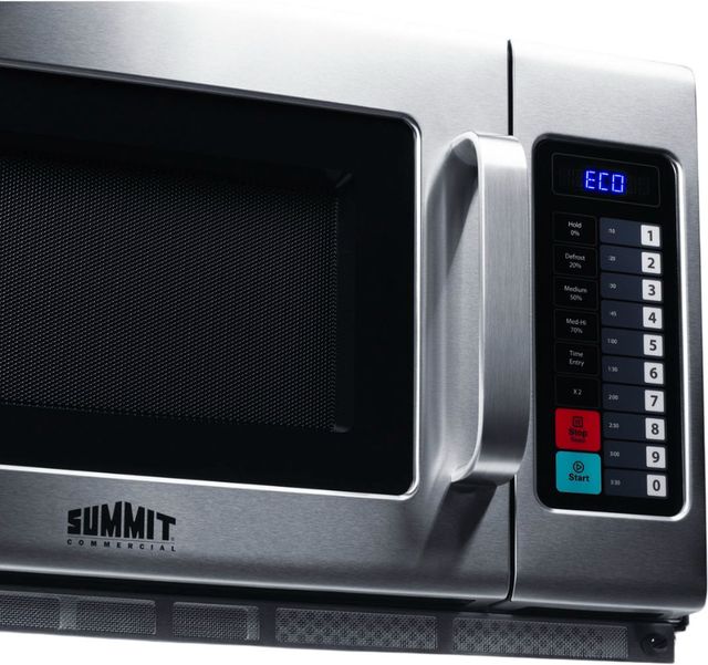 Summit Commercial® 1.2 Cu. Ft. Stainless Steel Commercial Countertop Microwave-2