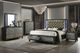 New Classic® Home Furnishings Radiance Black Pearl King Panel Storage Bed-1