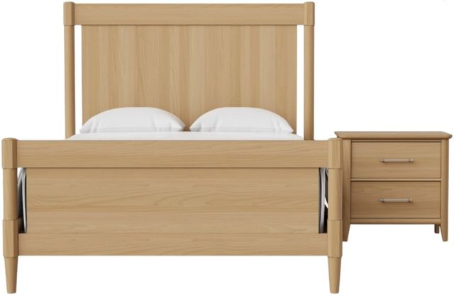 Vaughan-Bassett NordHaven Clear Maple Queen Poster Bed-2