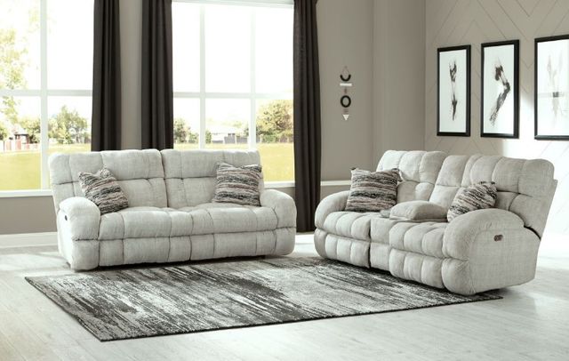 Catnapper® Ashland Buff Power Lay Flat Reclining Sofa-1