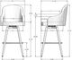 Amisco Customizable Weston Swivel Bar Stool-2
