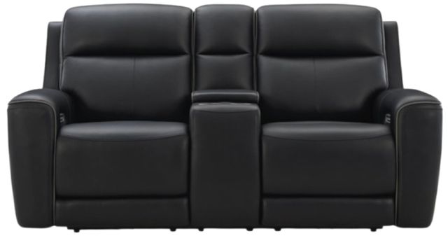 Signature Design by Ashley® 5Z-Comfort Onyx Power Reclining Loveseat with Adjustable Headrest and Console-1