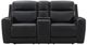 Signature Design by Ashley® 5Z-Comfort Onyx Power Reclining Loveseat with Adjustable Headrest and Console-1