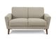 Monarch Specialties Inc. Light Brown 58" Loveseat with Walnut Legs-0