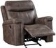 New Classic® Home Furnishings Quade Mocha Manual Glider Recliner-3