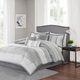 Olliix by Madison Park Grey King Bennett 7 Piece Comforter Set-2