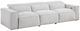 Homelegance® Phoebe Light Gray Power Double Reclining Sofa with Power Headrests-0