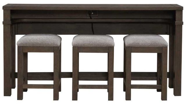 Liberty Furniture Cascade Falls 4-Piece Gray Mist/Satin Espresso Counter Dining Set-2
