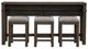 Liberty Furniture Cascade Falls 4-Piece Gray Mist/Satin Espresso Counter Dining Set-2