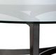 Liberty Furniture Capri Glass Top Round Cocktail Table with Espresso Base-5