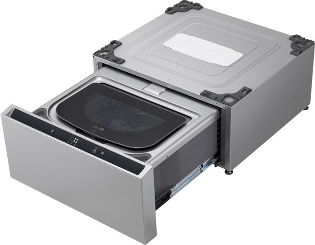 LG SIGNATURE 29” W x 15” H Platinum Steel Laundry Pedestal-3