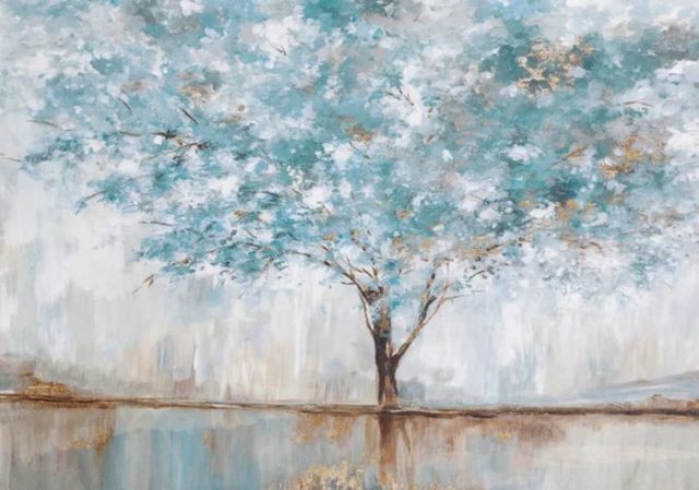 Stylecraft None Blue/Brown/Gray/White Wall Art-1