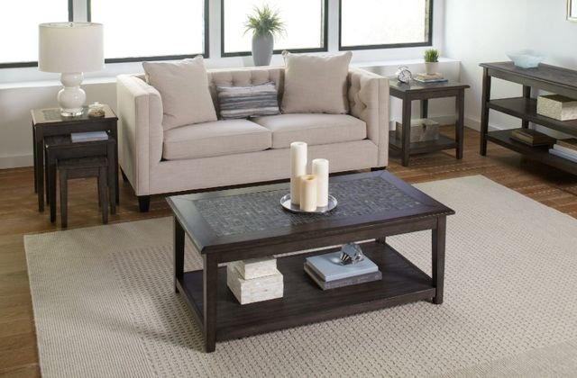 Jofran Inc. Gray Mosaic Nesting Table-1