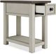 Signature Design by Ashley® Bolanburg Gray End Table with Antique White Base-3