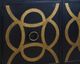Stylecraft Black/Gold Cabinet-1
