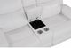 Global Furniture USA U6026 Blanch White Console Manual Reclining Loveseat with LED-3