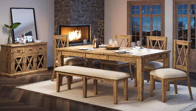 Jofran Inc. Telluride Gold Dining Side Chair-1