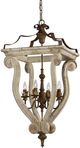 Forty West Abbey Cream/Ivory 4-Light Chandelier-0