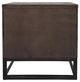 Jofran Inc. East Hampton Distressed Gray End Table with Black Base-3