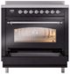 Ilve® Nostalgie II Series 36" Glossy Black Pro Style Induction Range-2