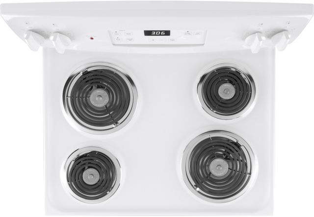 GE® 30" White Freestanding Electric Range-4