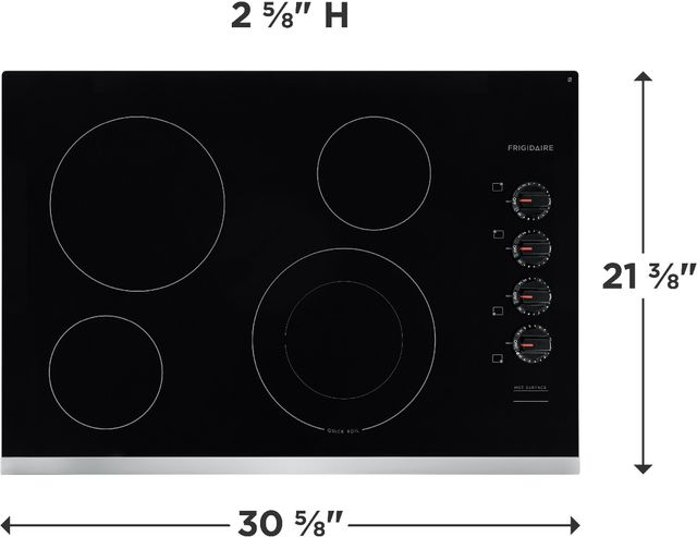 Frigidaire® 30" Stainless Steel Electric Cooktop-1