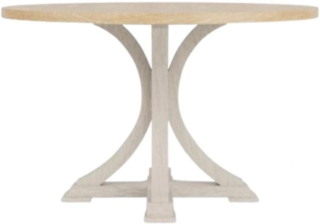 Riverside Furniture Glenndale Wheat Round Dining Table with Aged White Base-2