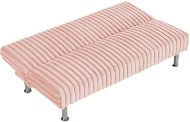 Furniture of America® Hinwil Pink Futon Sleeper Sofa-3