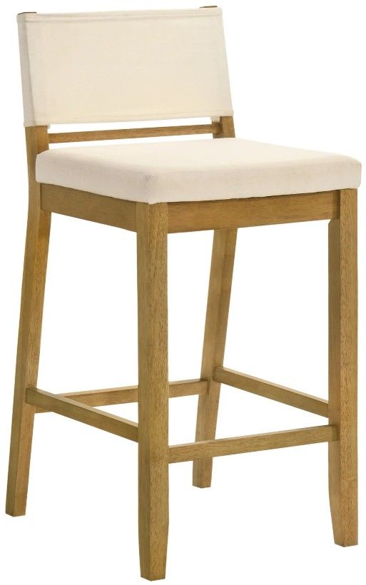 Armen Living Yaneli 4-Piece Amber Glow/White Barstool Set-0