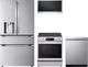 LG 4 Piece PrintProof™ Stainless Steel Electric Kitchen Package-0