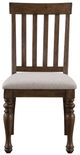 Steve Silver Co. Joanna Caramel/Oatmeal Upholstered Dining Side Chair-2