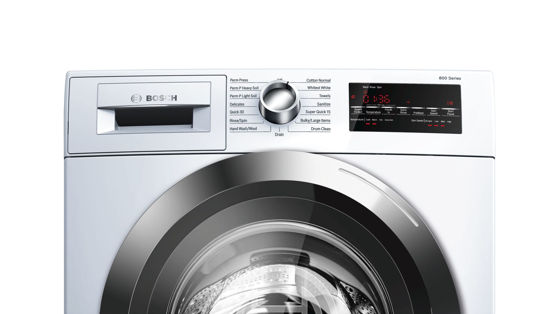 Bosch® 800 Series Compact Front Load Washer-White A&A Appliance