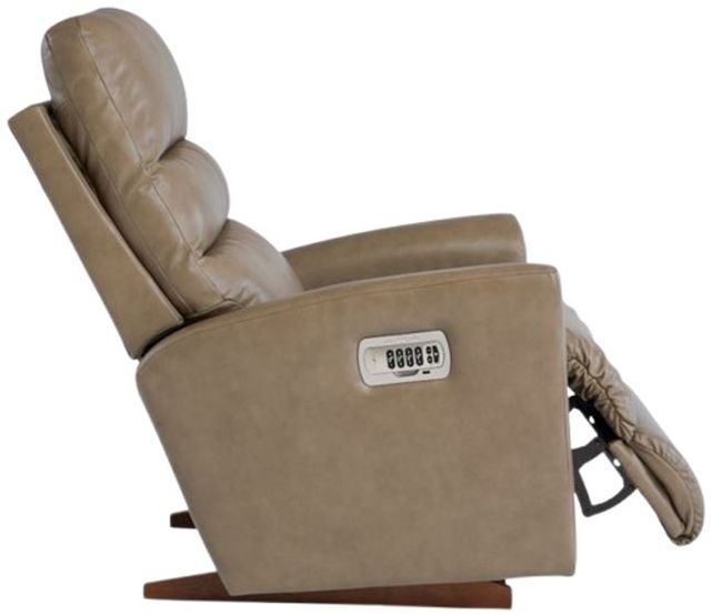 La-Z-Boy® Liam Pebble Leather Power Rocking Recliner with Headrest and Lumbar-4