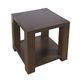 Jofran Inc. Brownstone Chocolate Square End Table-3