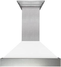 ZLINE 48" Matte White Outdoor Wall Mounted Range Hood 