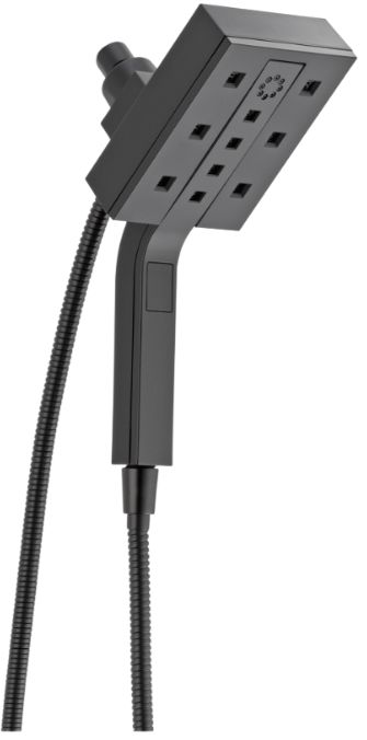 Delta Universal Showering Matte Black 1.75 GPM H2Okinetic® In2ition® 4-Setting Two-in-One Shower-0